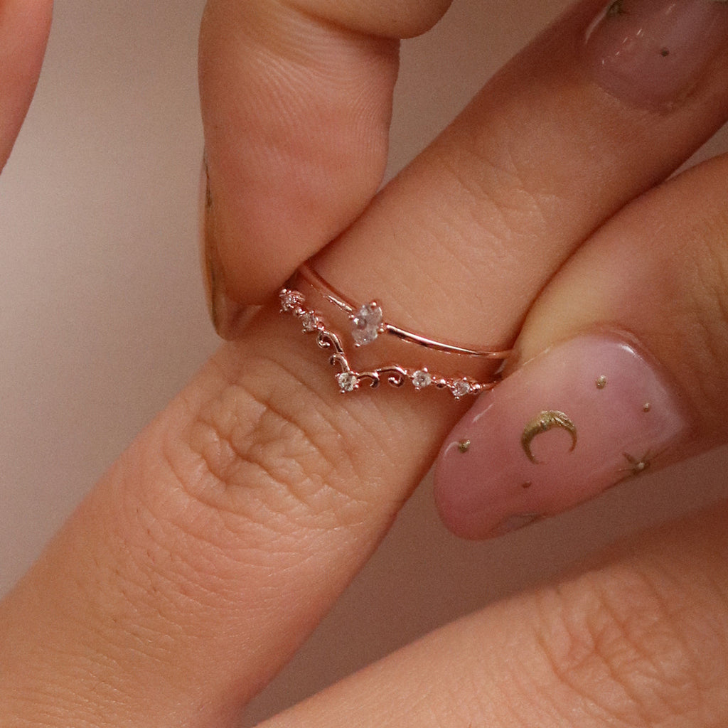 Cubic Harmony Layered Ring